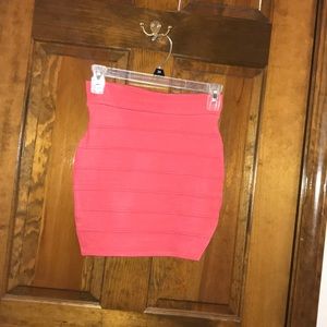 Dark pink pencil skirt